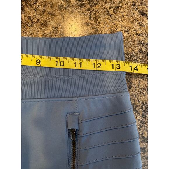 Athleta Venice Moto Jogger Light Blue Size XS Zip Pockets Pull On - Picture 8 of 9